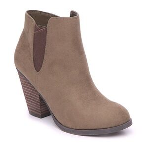 Tan Chelsea Ankle Boot Faux Suede